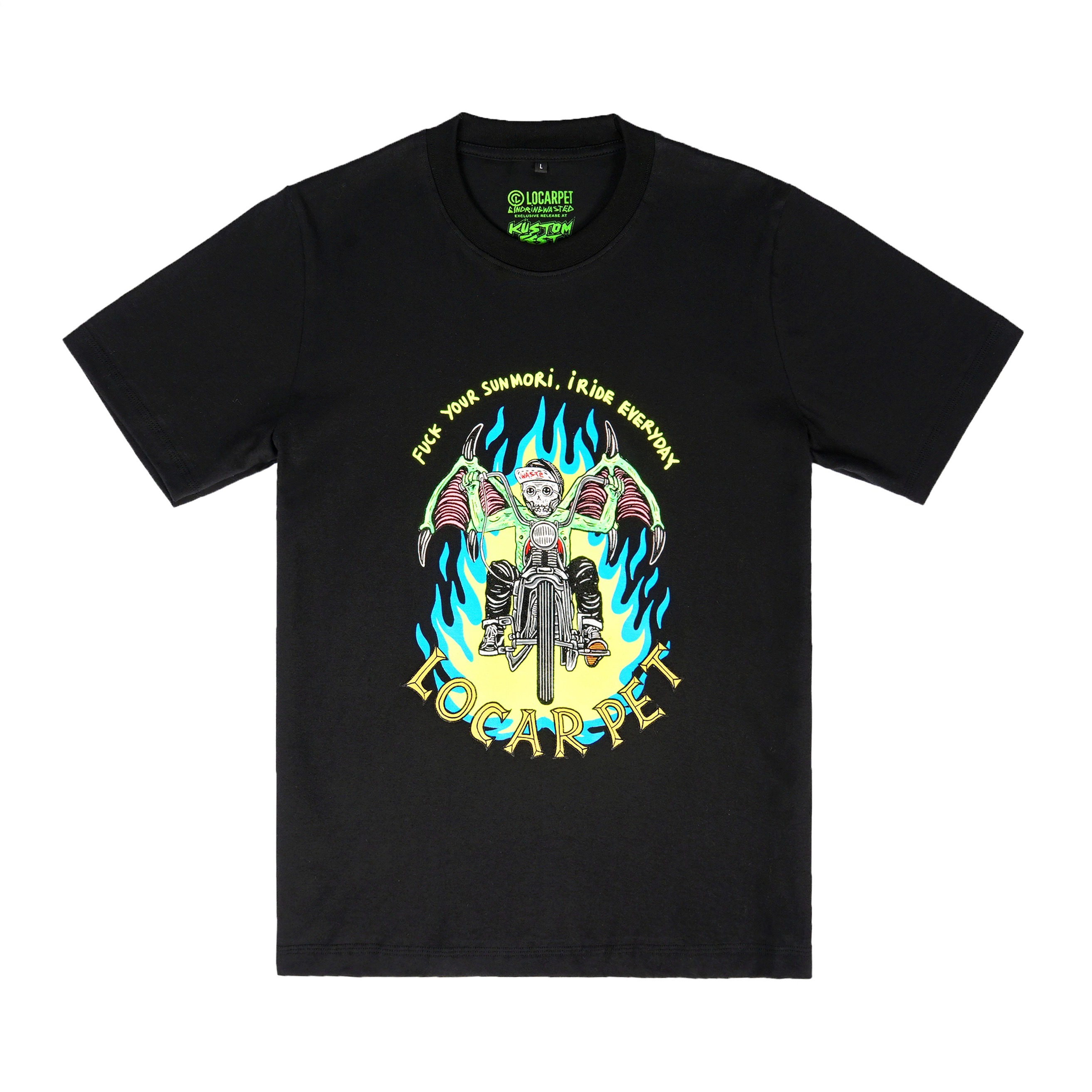 LOC X GINDRING WASTED -SHIRT FYSIRE BLACK