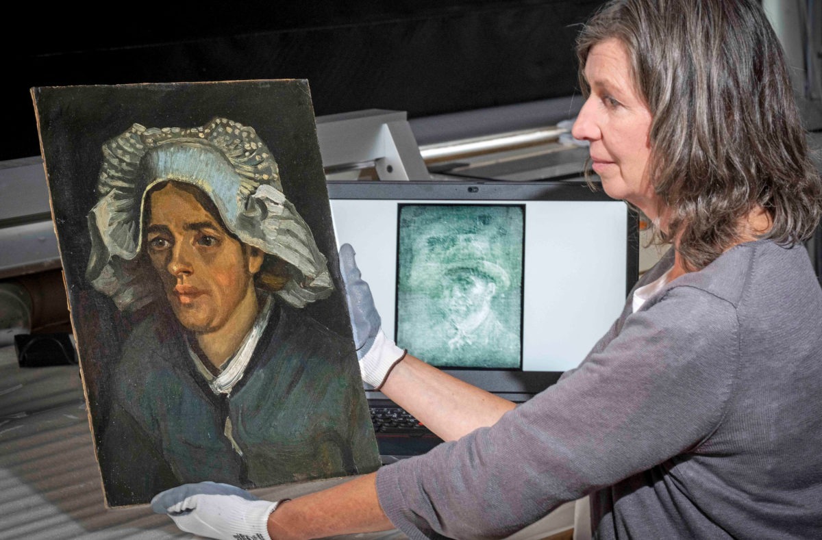 Van Gogh's new self-portrait was found behind his artwork