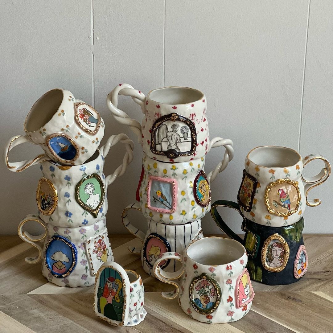 You mother would love some of these handmade vintage porcelain