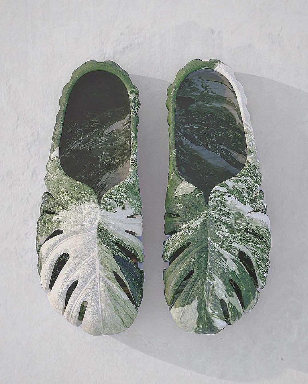 Plant-Inspired Slide Sandals : Monstera Mule