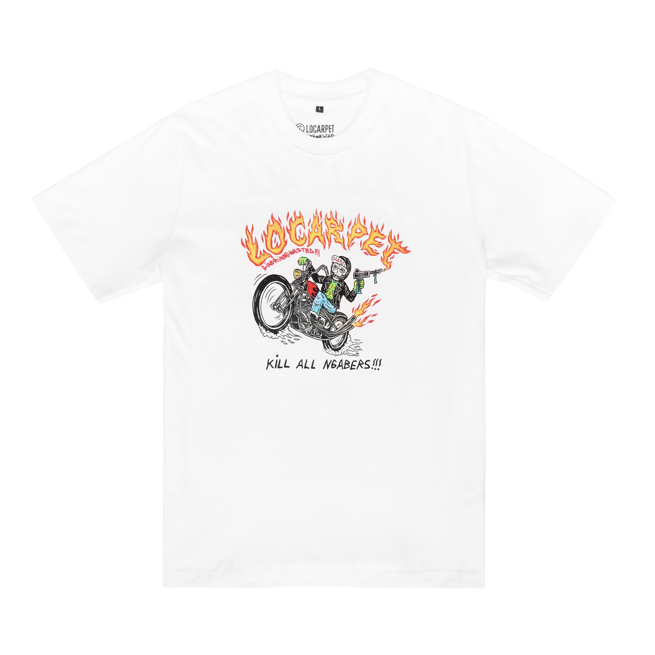 LOC X GINDRING WASTED T-SHIRT KAN WHITE